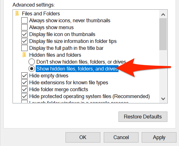 6 Cara untuk Menunjukkan Fail dan Folder Tersembunyi dalam Windows 10
