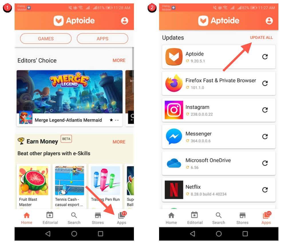 Comment mettre à jour les applications Android