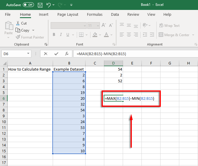 Cara Mencari dan Mengira Julat dalam Excel