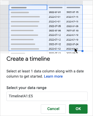 Como usar a visualização da linha do tempo do Planilhas Google para gerenciar projetos