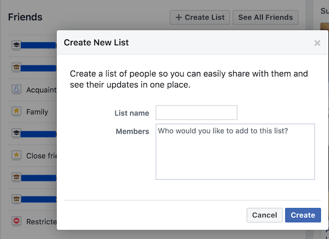 Cara Menggunakan Senarai Rakan Tersuai Facebook Untuk Menyusun Rakan Anda
