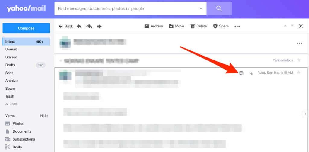 Cum să imprimați un e-mail din Gmail, Yahoo, Outlook și altele