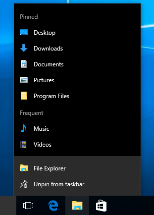 Définir le dossier par défaut lors de l'ouverture de l'explorateur dans Windows 10