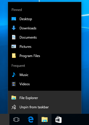 ตั้งค่าโฟลเดอร์เริ่มต้นเมื่อเปิด Explorer ใน Windows 10