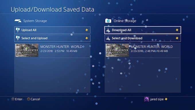 Come eseguire il backup dei dati PS4 nel cloud