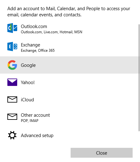 Windows 10 で Gmail をセットアップする方法