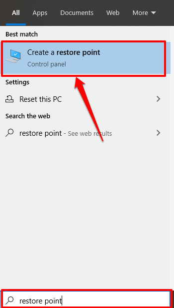 Como criar manualmente um ponto de restauração do sistema no Windows 10