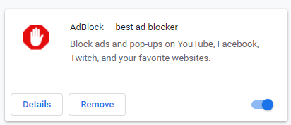 ポップアップまたは AdBlocker を一時的にオフにする方法