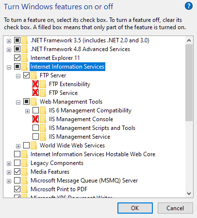 Windows 10 FTP サイトを使用してプライベート クラウド ストレージをセットアップする方法