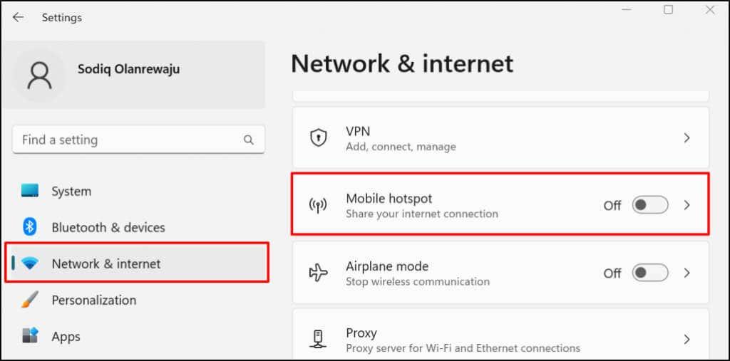 วิธีแชร์การเชื่อมต่อเครือข่าย Wi-Fi ใน Windows 11