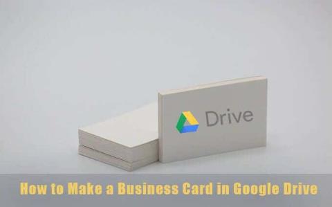 Comment créer une carte de visite dans Google Drive