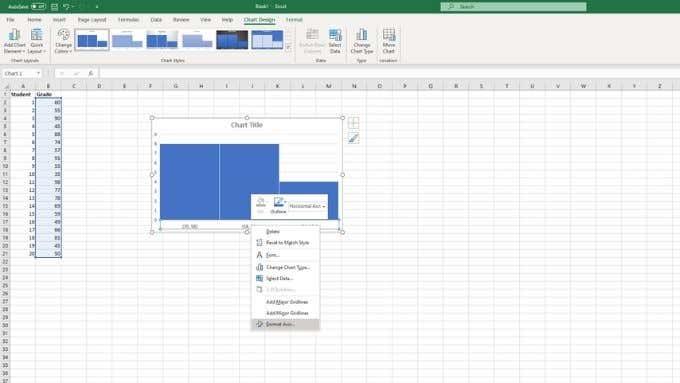 So erstellen Sie ein Histogramm in Excel