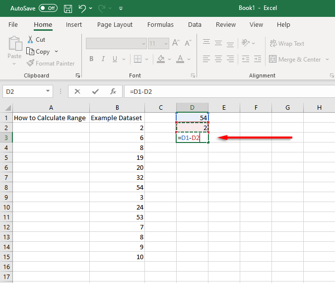 Jak znaleźć i obliczyć zakres w programie Excel