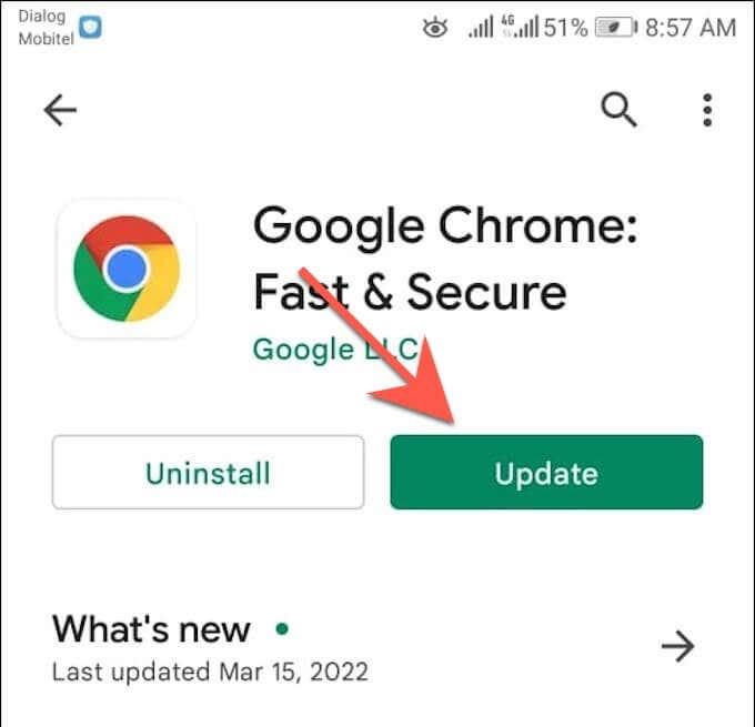 Comment mettre à jour votre navigateur Web sur Android