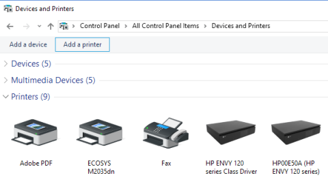 Como adicionar uma impressora sem fio ou de rede no Windows 10