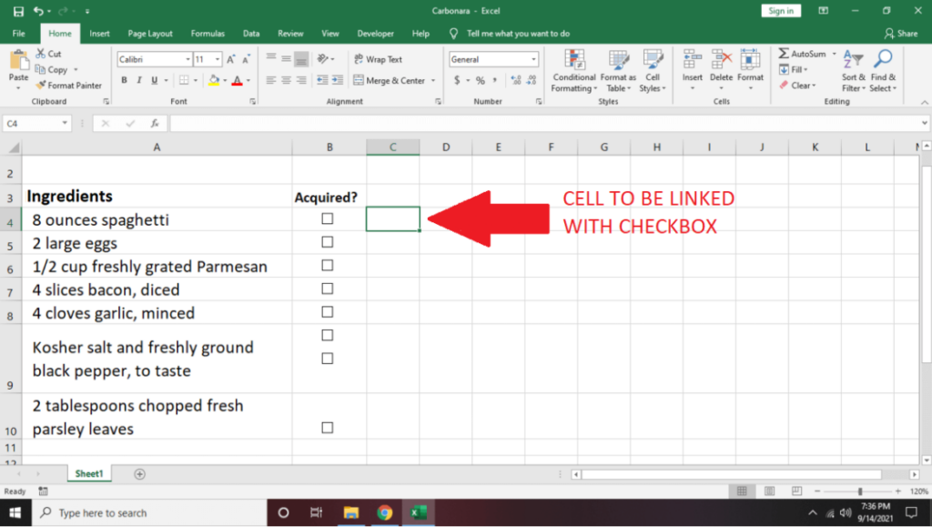 Cara Membuat Senarai Semak dalam Excel