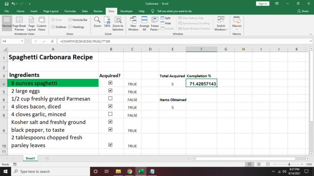 Como fazer uma lista de verificação no Excel