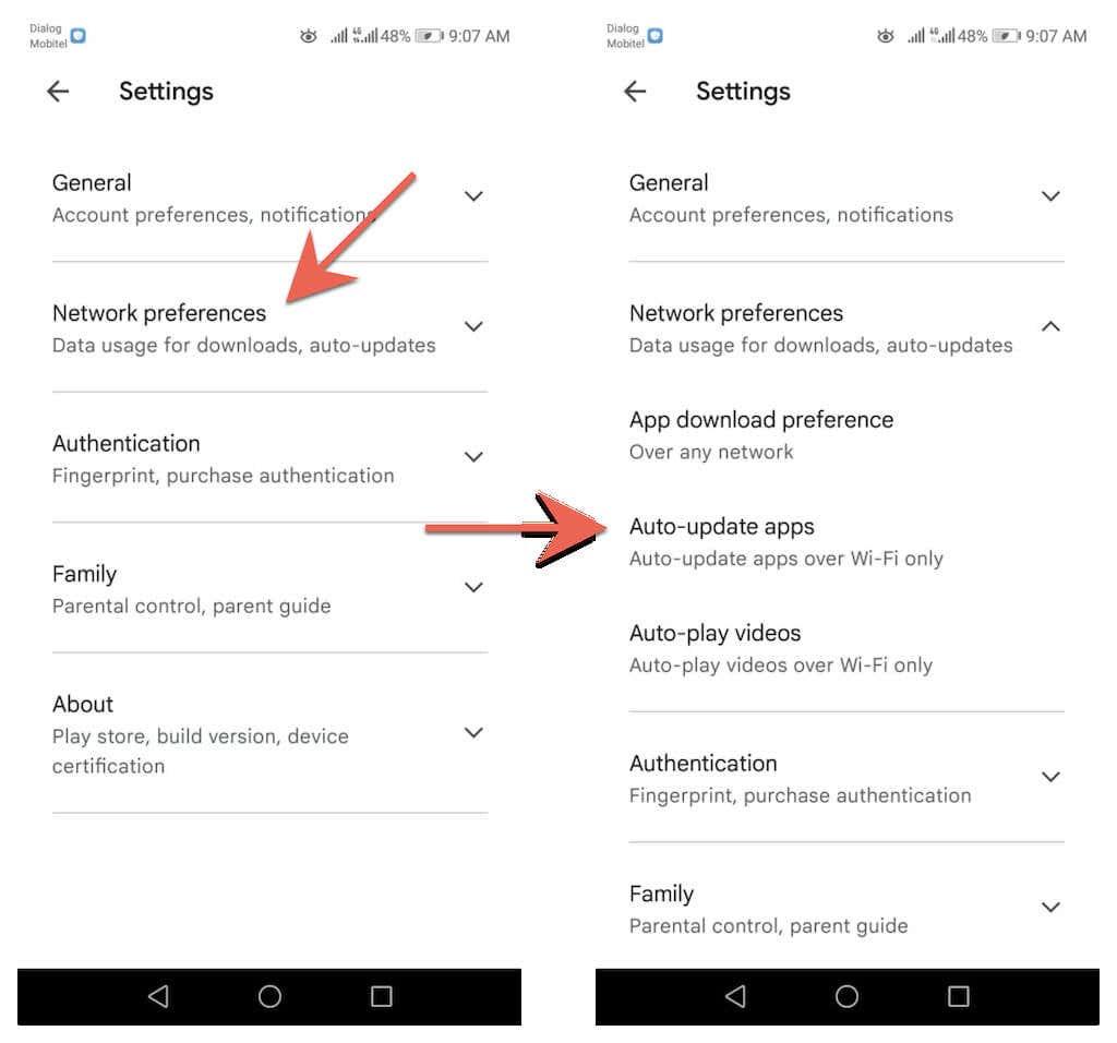 Como atualizar seu navegador da Web no Android