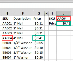 Come trovare i valori corrispondenti in Excel