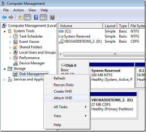 Cum se creează și se montează un hard disk virtual în Windows