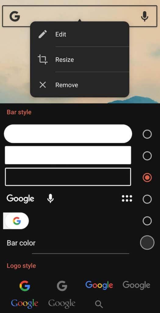 Widget da barra de pesquisa do Google ausente?  Como restaurá-lo no Android