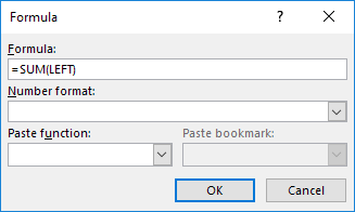 Formules maken en gebruiken in tabellen in Word