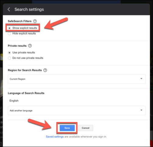 Cum să dezactivați Google SafeSearch