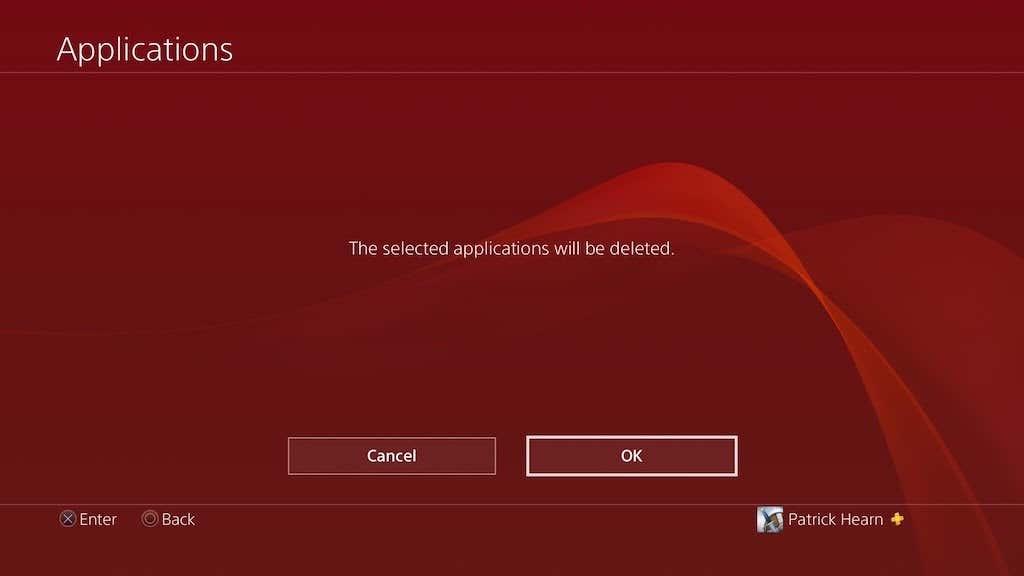 Como desinstalar jogos no PS4