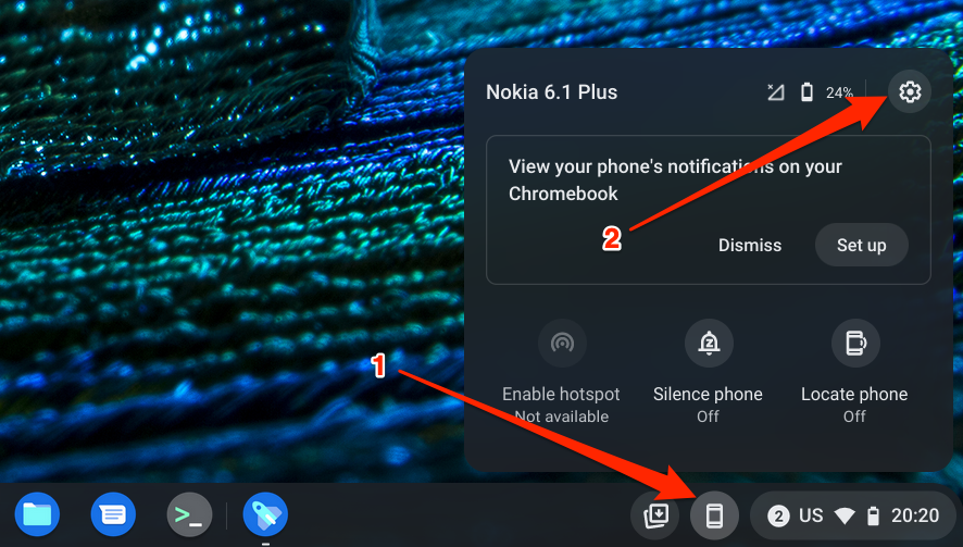 Cum să conectați un telefon la Chromebook folosind Phone Hub