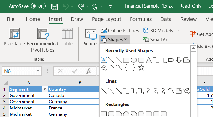 كيفية إضافة وطباعة صور خلفية Excel