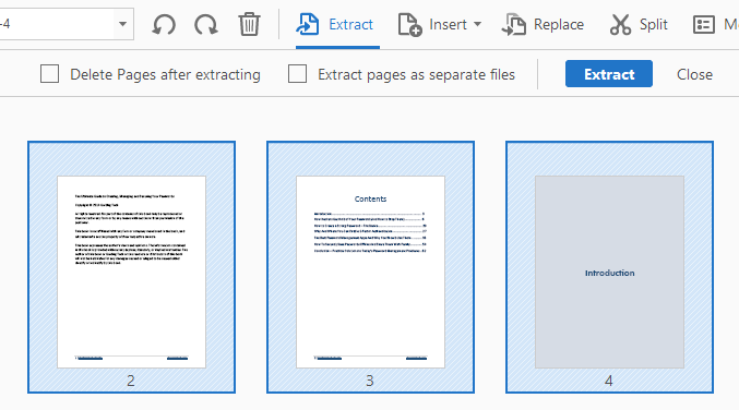 Como mover e extrair páginas PDF
