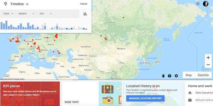 如何查看您的 Google 地圖搜索歷史記錄
