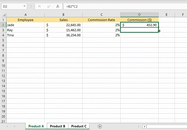 كيفية تجميع أوراق العمل في Excel