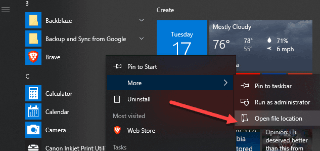 كيفية إظهار أو إخفاء المجلدات والتطبيقات في قائمة ابدأ على Windows 10