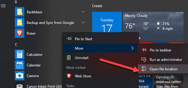 Come mostrare o nascondere cartelle e app nel menu Start su Windows 10