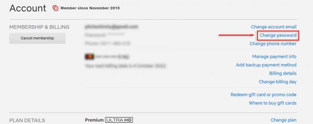 วิธีเปลี่ยนรหัสผ่าน Netflix ของคุณ