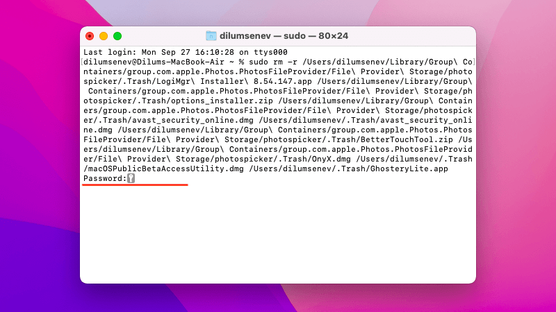 วิธีล้างถังขยะอย่างรวดเร็วใน macOS โดยใช้ Terminal