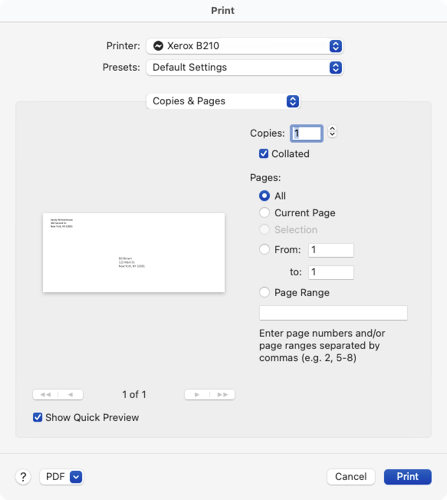 Cara Mencetak pada Sampul Surat dalam Microsoft Word