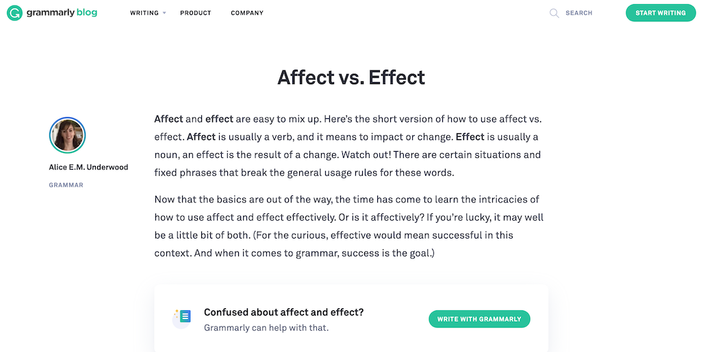 Affetto contro effetto: 10 siti che ti insegnano a correggere l'uso della grammatica inglese
