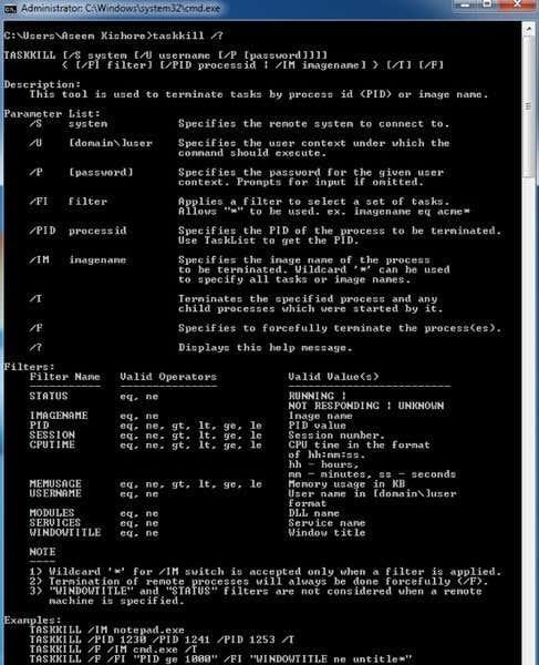 Como usar a linha de comando para matar um programa