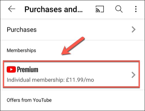 Como cancelar ou pausar uma assinatura do YouTube Premium