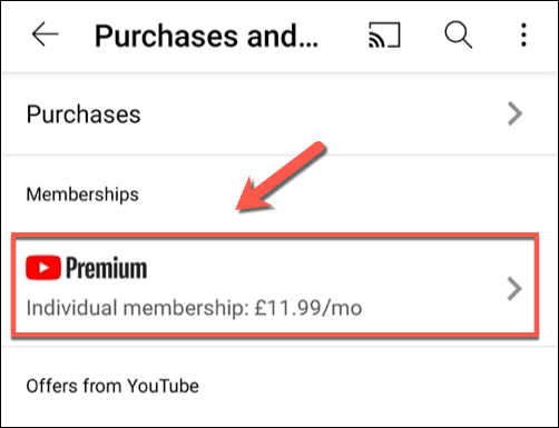 如何取消或暫停 YouTube Premium 訂閱