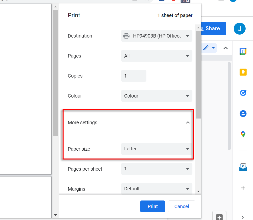 Comment imprimer sur une enveloppe à l'aide de Google Docs