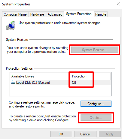 Como criar manualmente um ponto de restauração do sistema no Windows 10