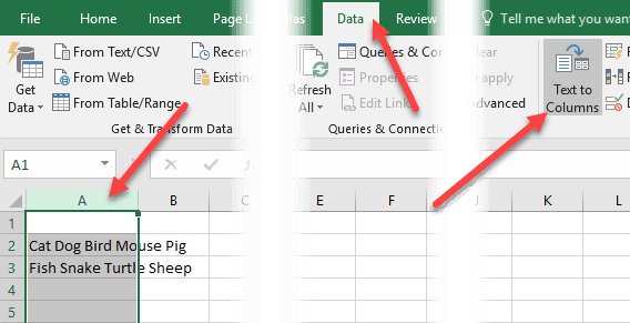 วิธีแยกชื่อและนามสกุลใน Excel