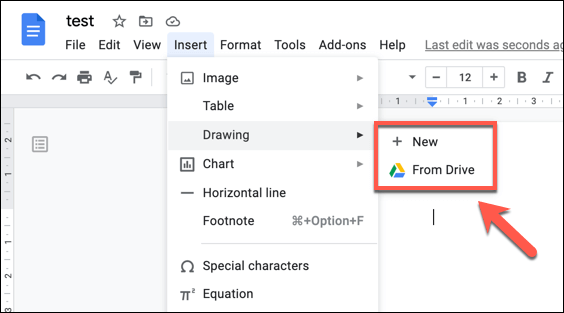 Comment ajouter des formes dans Google Docs