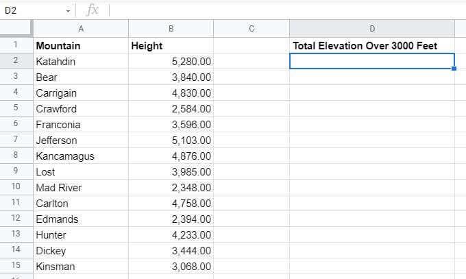 So verwenden Sie SUMIF in Google Sheets