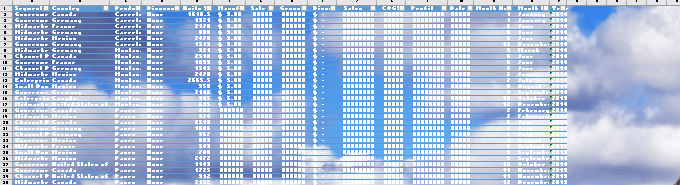 كيفية إضافة وطباعة صور خلفية Excel