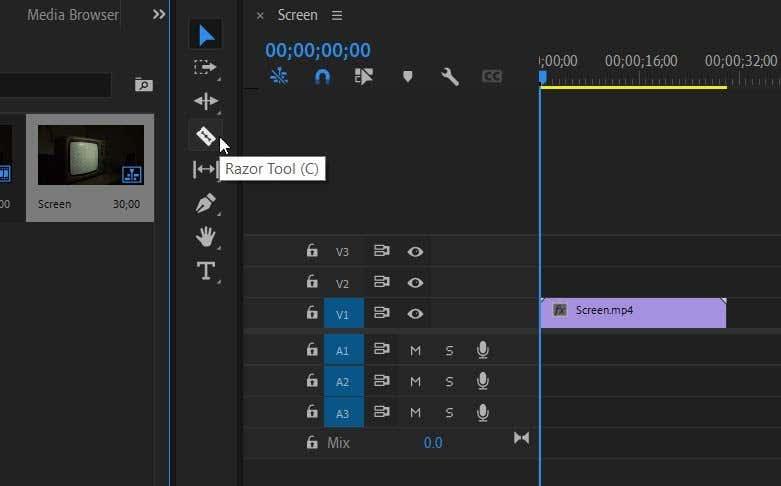 Como dividir um clipe no Adobe Premiere Pro