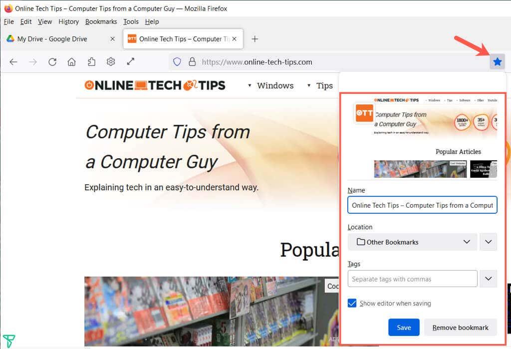 10 tips voor het beheren van bladwijzers in Firefox